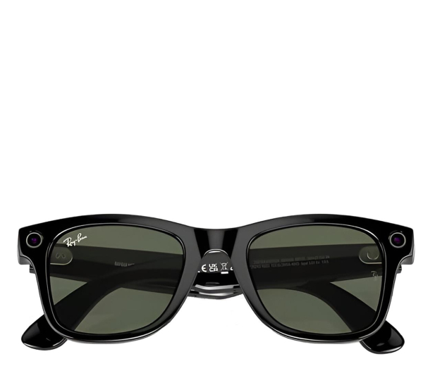 META Ray-Ban Wayfarer - Smart Glasses (Shiny Black/Green) 8056597988377 / meta - 1322491 - zdjęcie 6